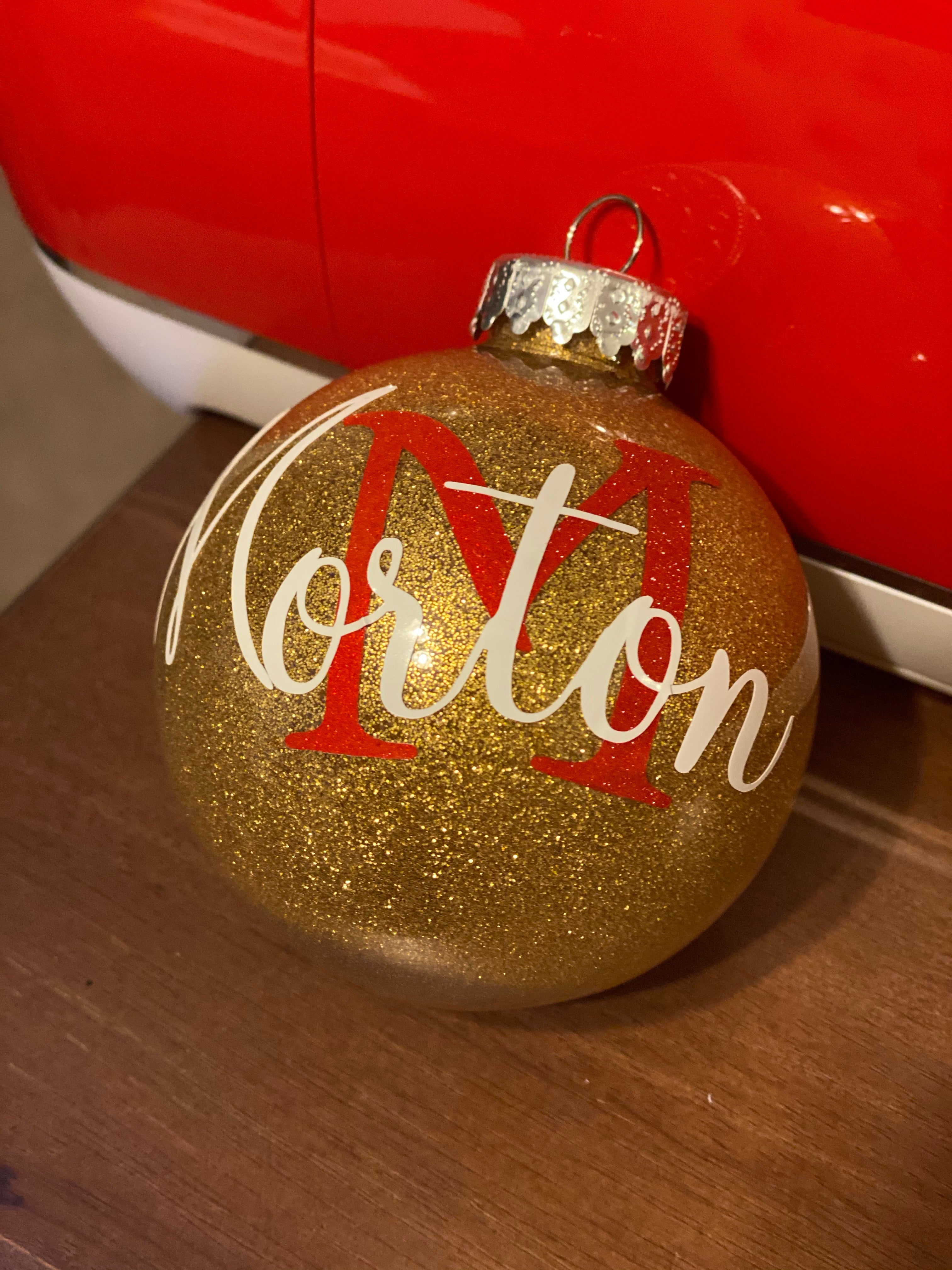 Opulent Fashion House Ornaments : Monogram Christmas Ornaments